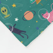 Couverture Polaire Chats spatiaux (Coin)