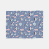 Couverture Polaire Chats spatiaux (Devant (Horizontal))