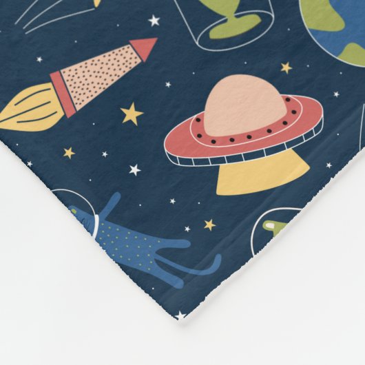 Couverture Polaire Chats spatiaux (Coin)