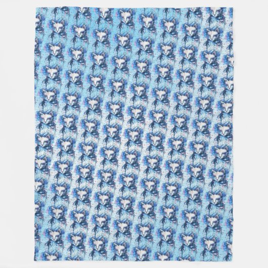 Couverture Polaire Chatte (Devant)