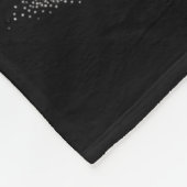 Couverture Polaire Chatte Drôle Café Queue Encre Noire Art Chatons (Coin)