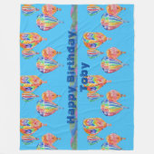 Couverture Polaire Chaud Air Balloon Aquarelle Boys Fleece Gros Tapis (Devant)