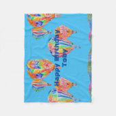 Couverture Polaire Chaud Air Balloon Aquarelle Boys Fleece Rug (Devant)