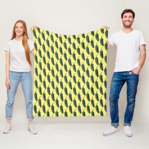 Couverture Polaire CHAUD & SPICY Jalapeño Chili Peppers Motif