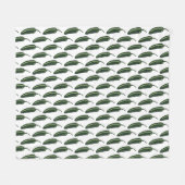 Couverture Polaire CHAUD & SPICY Jalapeño Chili Peppers Motif (Devant (Horizontal))