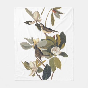 Couverture Polaire Chauffe-volcans rougeoyer Kingbirds Vintage Audubo