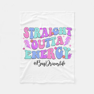 Couverture Polaire Chauffeur De Bus Outta Energy Dernier Jour De L'Éc