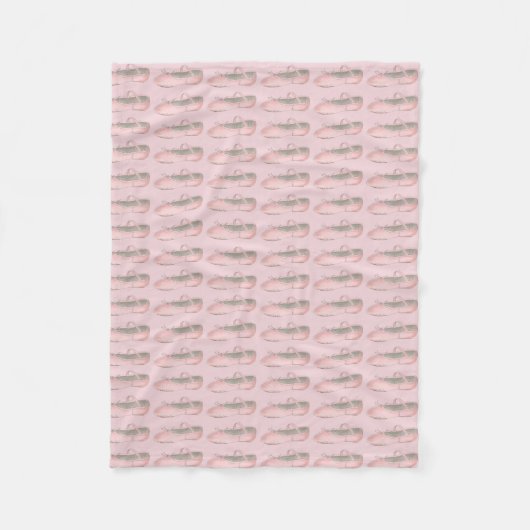 Couverture Polaire Chaussure de ballet rose Chaussure Ballerina Ensei (Devant)