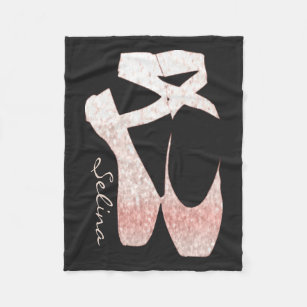 Couverture Polaire Chaussures de ballet molles personnalisées de rose