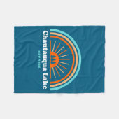Couverture Polaire Chautauqua Lake New York Rainbow (Devant (Horizontal))