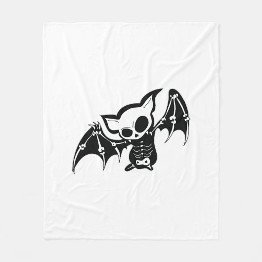 Couverture Polaire Chauve-souris Halloween (Devant)