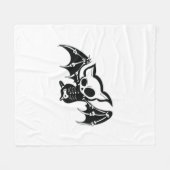 Couverture Polaire Chauve-souris Halloween (Devant (Horizontal))