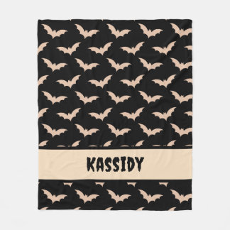 Couverture Polaire Chauves-souris d'Halloween