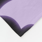 Couverture Polaire Chauves-souris violet rose néon coloré Halloween (Coin)