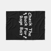 Couverture Polaire Check Back For Rage Bait Funny Meme Gift  (Devant (Horizontal))