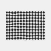 Couverture Polaire Checkered blanc noir (Devant (Horizontal))