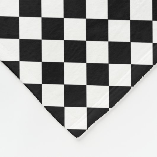 Couverture Polaire Checkered blanc noir (Coin)