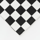 Couverture Polaire Checkered classique je saigne emballant le blanc (Coin)