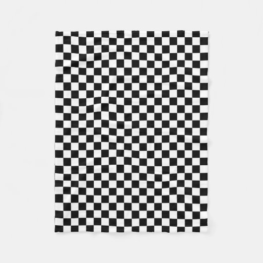 Couverture Polaire Checkered classique je saigne emballant le blanc (Devant)