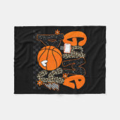 Couverture Polaire Checkered Game Day Basketball Srts Lover Men Women (Devant (Horizontal))