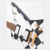 COUVERTURE POLAIRE CHECKERS ROCK GUITARE ÉLECTRIQUE (Devant)