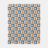 Couverture Polaire Checks de Skulls et Pumkins (Devant)