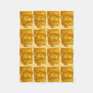 Couverture Polaire Cheddar jaune Fromage Poisson Laitier Alimentation