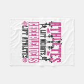 Couverture Polaire Cheer Cheerleading Athletes Lift Weights Cheerlead (Devant (Horizontal))