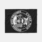 Couverture Polaire Cheer Mom Surviving Comp Weekend Funny Cheerleadin (Devant (Horizontal))