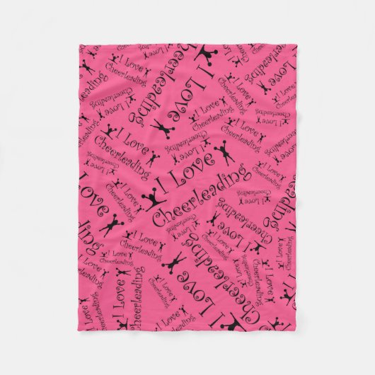 Couverture Polaire Cheerleading d'amour du rose I (Devant)