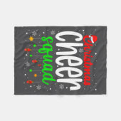 Couverture Polaire Cheerleading Srts Lover Christmas Cheer Squad  (Devant (Horizontal))