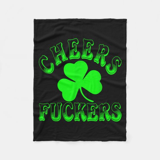 Couverture Polaire Cheers Forers Irish St Patricks Day Shamrock Tee  (Devant)