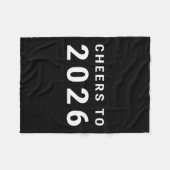 Couverture Polaire Cheers To 2026 Minimalist New Year  (Devant (Horizontal))