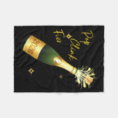 Couverture Polaire Cheers To The New Year 2026 Champagne Drinking Par (Devant (Horizontal))