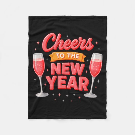 Couverture Polaire Cheers To The New Year 2026 Champagne New Years Ev (Devant)