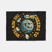 Couverture Polaire Cheers To The New Year 2026 Retro Party Gift  (Devant (Horizontal))