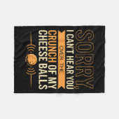 Couverture Polaire Cheese Loover ne peut pas vous entendre Fromage (Devant (Horizontal))