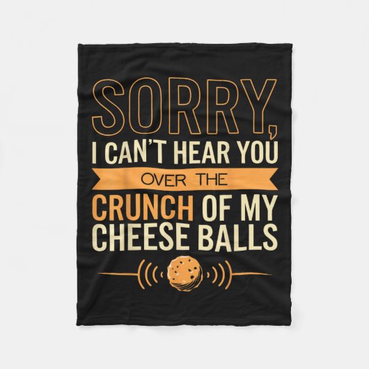 Couverture Polaire Cheese Loover ne peut pas vous entendre Fromage (Devant)