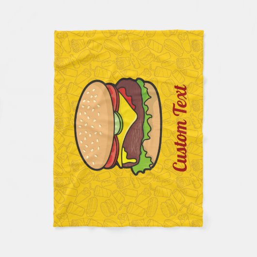 Couverture Polaire Cheeseburger (Devant)