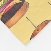 Couverture Polaire Cheeseburger Hamburger Sliders Bar Food (Coin)
