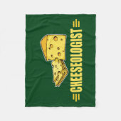 Couverture Polaire Cheesehead, fromager amusant (Devant)