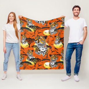Couverture Polaire Cheetah African Feline Wild Animal