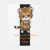 Couverture Polaire Cheetah Belly Danser Imprimer (Devant)