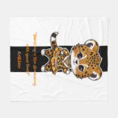 Couverture Polaire Cheetah Belly Danser Imprimer (Devant (Horizontal))