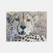 Couverture Polaire Cheetah Portrait (Devant (Horizontal))