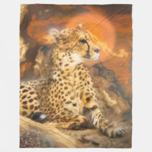 COUVERTURE POLAIRE CHEETAH REPOSANT