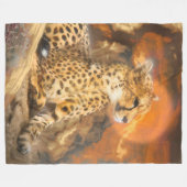 COUVERTURE POLAIRE CHEETAH REPOSANT (Devant (Horizontal))