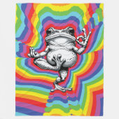 Couverture Polaire Chef-d'œuvre de Grenouille Zen (Devant)