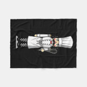 Couverture Polaire Chef Nutcracker Cook Hat Xmas  (Devant (Horizontal))
