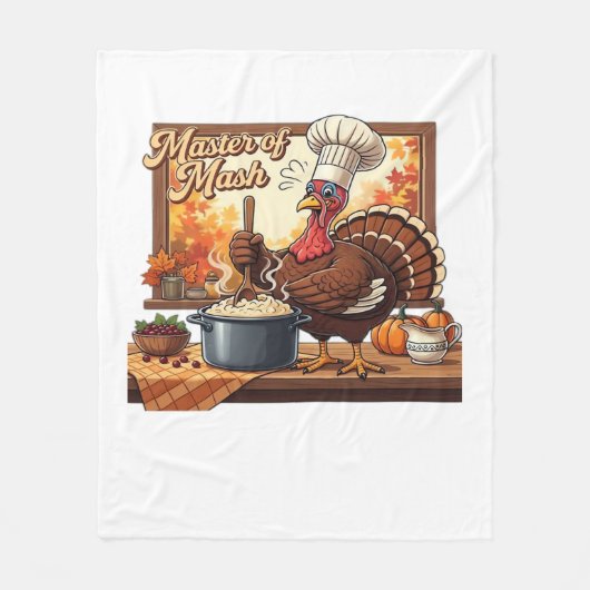 Couverture Polaire Chef rétro Turquie Thanksgiving classique T-shirt (Devant)